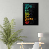 Success Tree Inspirational Quote Canvas Wall Art Motivational Motto Painting Inspiring Entrepreneur Posters Prints Artwork Decor Framed for Home Office Classroom Ready to Hang - 12" Wx18 H