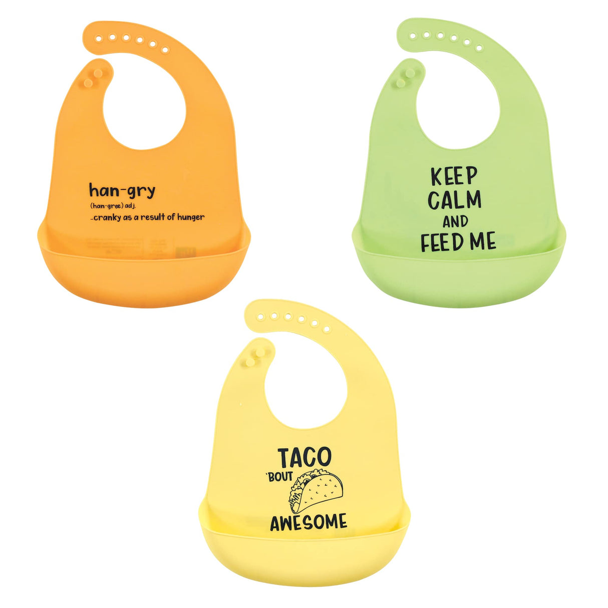 Hudson Baby Unisex Baby Silicone Bibs, Perfect Gentlemen, One Size