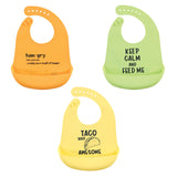 Hudson Baby Unisex Baby Silicone Bibs, Perfect Gentlemen, One Size