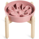 LE TAUCI Dog Bowls Slow Feeder Ceramic, 1.5 Cups Slow Feeding Dog Bowl Small Medium Breed, Puppy Slow Feeder Bowl for Fast Eater, Dog Dishes to Slow Down Eating, Puzzle Dog Food Bowl, Maze Purple