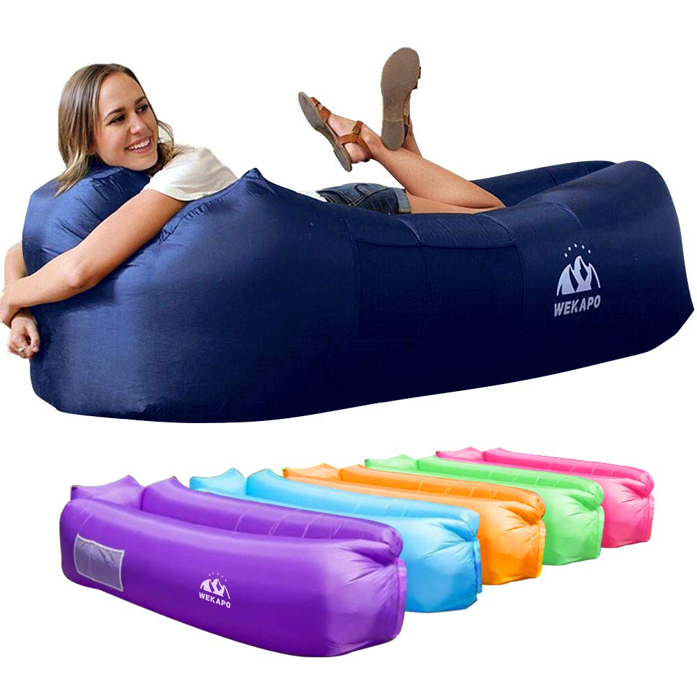 WEKAPO Inflatable Lounger Air Sofa Hammock-Portable,Water Proof& Anti-Air Leaking Design-Ideal Couch for Backyard Beach Traveling Camping Picnics & Music Festivals
