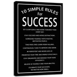 Inspirational Office Wall Decor Motivational Discipline Noun Canvas Wall Art Posters Prints Entrepreneur Quote Wall Picture Paintings Artwork Home Bedroom Framed Ready to Hang[12''W X 18''H]