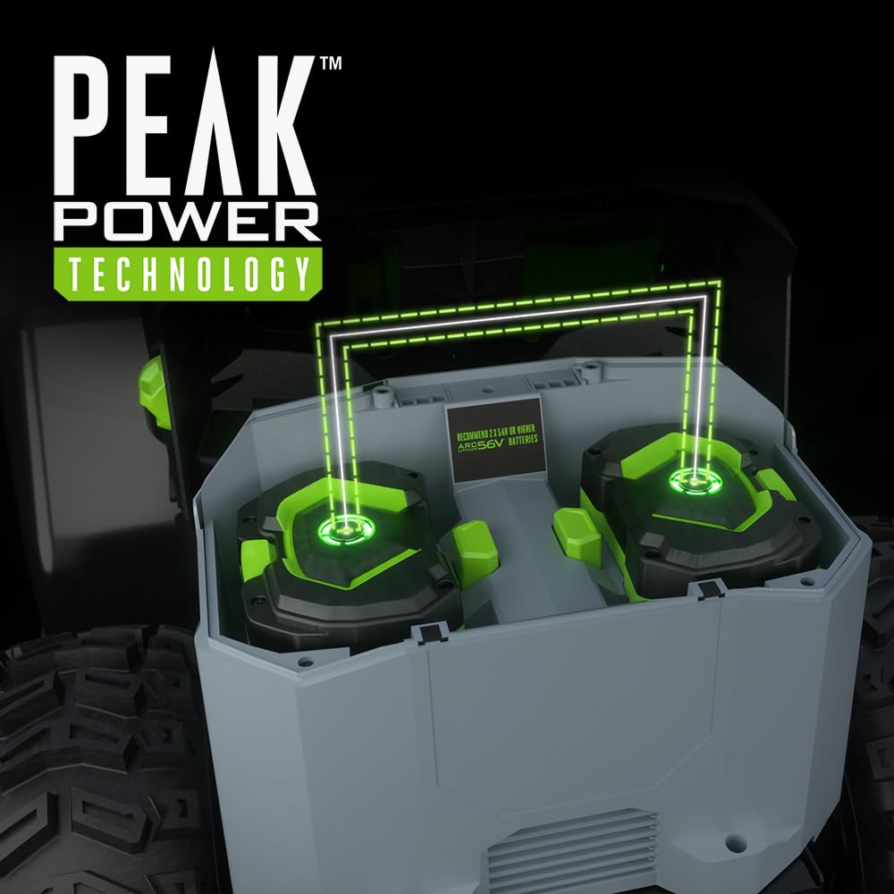 EGO POWER+ 24" Electric Snow Blower, Cordless Self-Propelled 2-Stage, Includes (2) 56 V 7.5Ah Batteries and Dual Port Charger - SNT2405