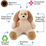 Vermont Teddy Bear Giant Elephant Stuffed Animal - 6 Foot Big Stuffed Elephant Plush from Giant Cuddle Collection - Collectible Plushies for Kids & Adults | Crafted in The USA