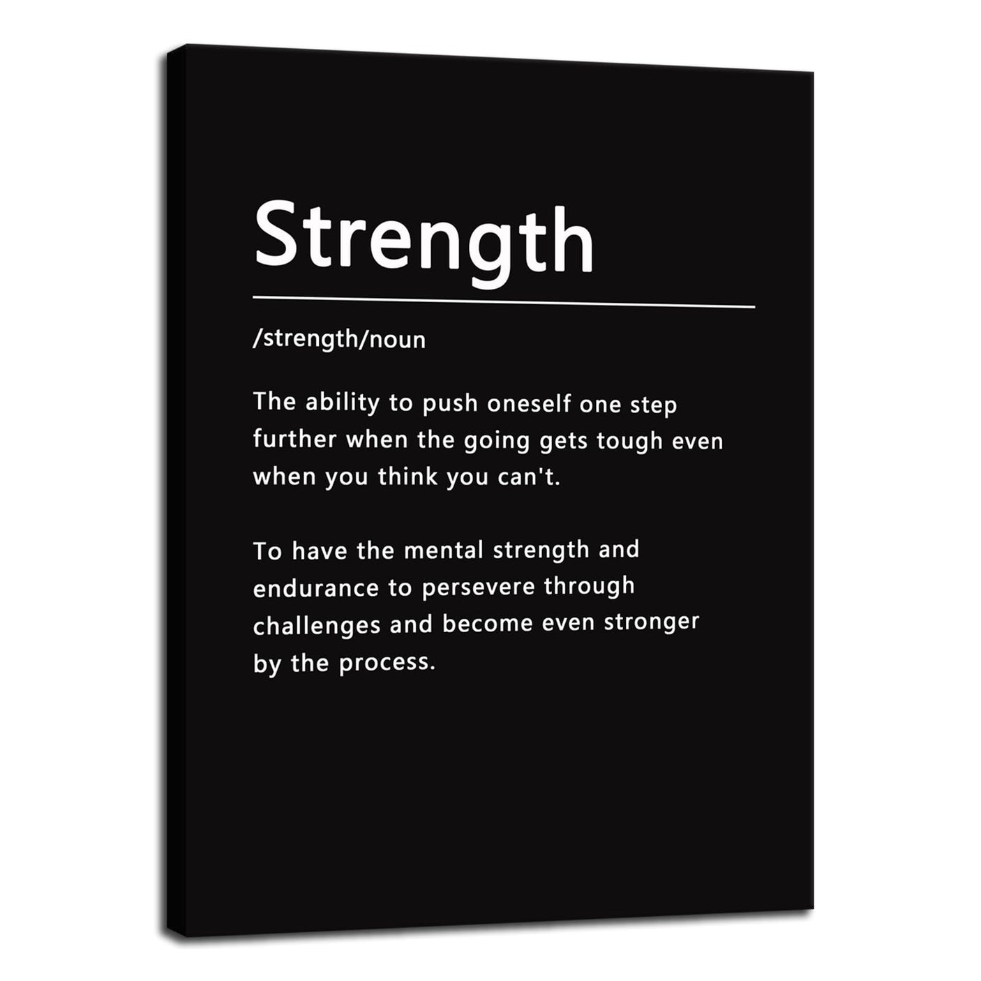 Inspirational Office Wall Decor Motivational Discipline Noun Canvas Wall Art Posters Prints Entrepreneur Quote Wall Picture Paintings Artwork Home Bedroom Framed Ready to Hang[12''W X 18''H]