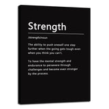 Inspirational Office Wall Decor Motivational Discipline Noun Canvas Wall Art Posters Prints Entrepreneur Quote Wall Picture Paintings Artwork Home Bedroom Framed Ready to Hang[12''W X 18''H]