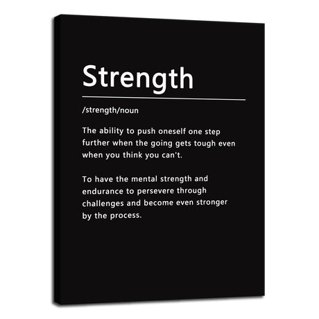 Inspirational Office Wall Decor Motivational Discipline Noun Canvas Wall Art Posters Prints Entrepreneur Quote Wall Picture Paintings Artwork Home Bedroom Framed Ready to Hang[12''W X 18''H]