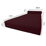 D&D Futon Furniture Sleeper Chair Folding Bed, Studio Sofa Guest Folded Mattress, High Density Foam (70 x 24 x 6, Navy Blue)