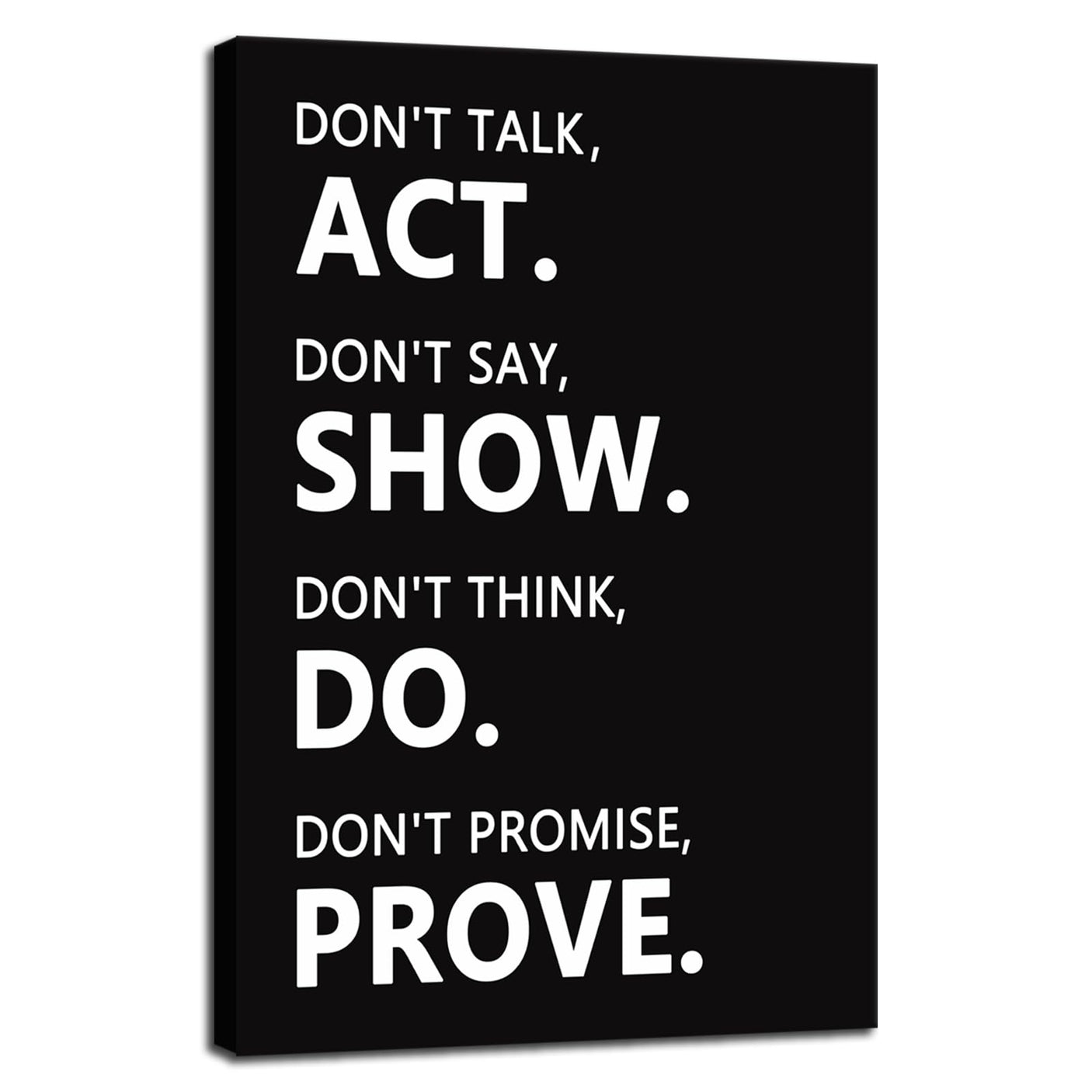 Inspirational Office Wall Decor Motivational Discipline Noun Canvas Wall Art Posters Prints Entrepreneur Quote Wall Picture Paintings Artwork Home Bedroom Framed Ready to Hang[12''W X 18''H]