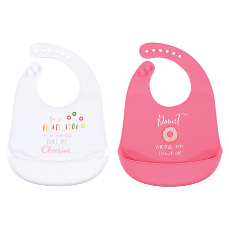 Hudson Baby Unisex Baby Silicone Bibs, Perfect Gentlemen, One Size