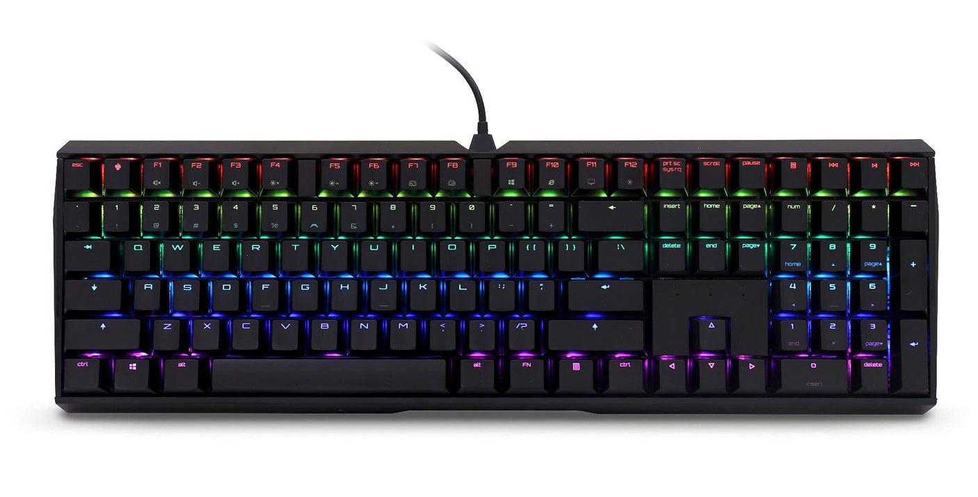 Cherry MX Board 3.0 S Wired Gamer Mechanical Keyboard with Aluminum Housing - MX Brown Switches (Slight Clicky) for Gaming and Office - Customizable RGB Backlighting - Full Size - Black