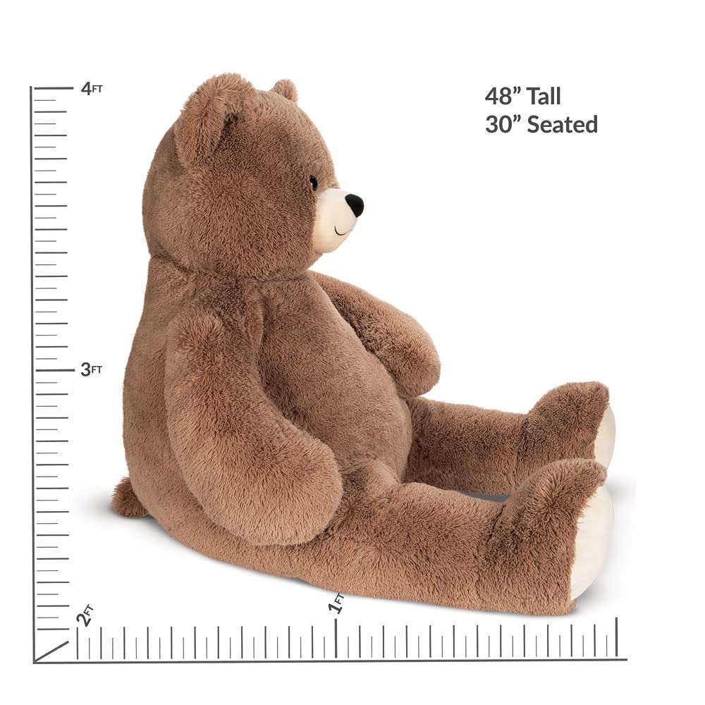 Vermont Teddy Bear Giant Elephant Stuffed Animal - 6 Foot Big Stuffed Elephant Plush from Giant Cuddle Collection - Collectible Plushies for Kids & Adults | Crafted in The USA