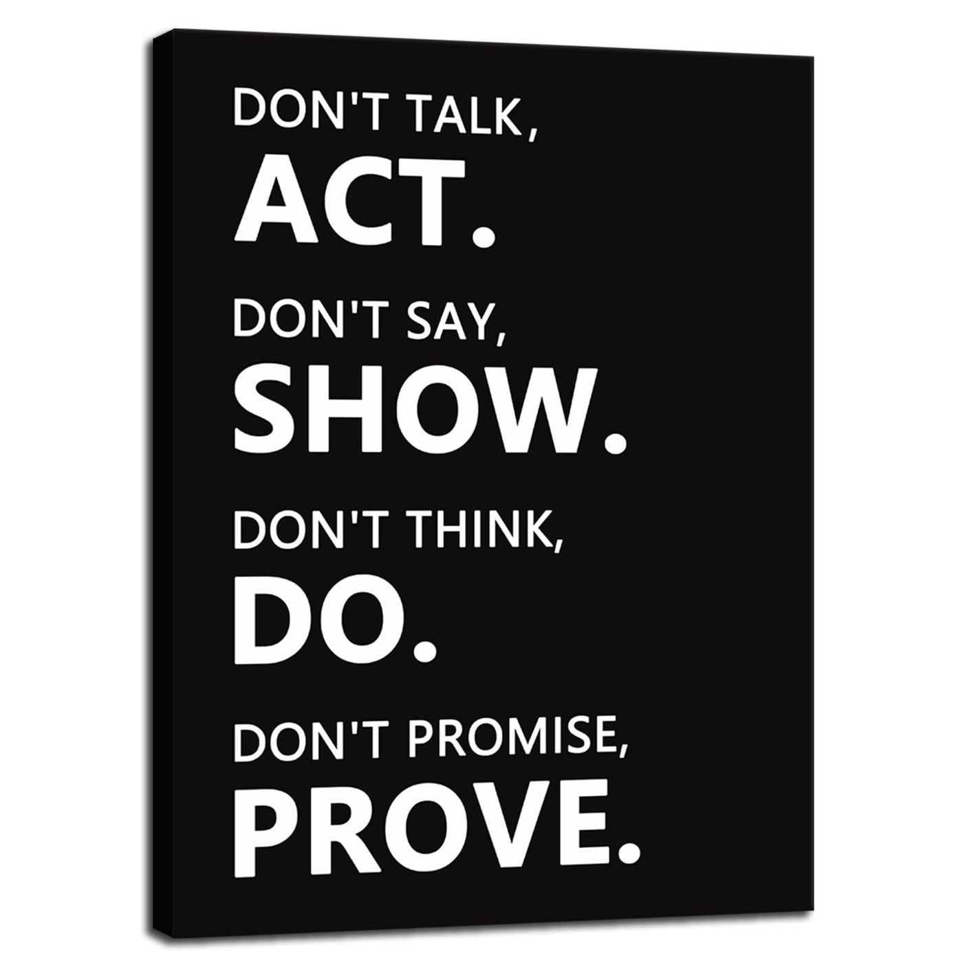 Inspirational Office Wall Decor Motivational Discipline Noun Canvas Wall Art Posters Prints Entrepreneur Quote Wall Picture Paintings Artwork Home Bedroom Framed Ready to Hang[12''W X 18''H]