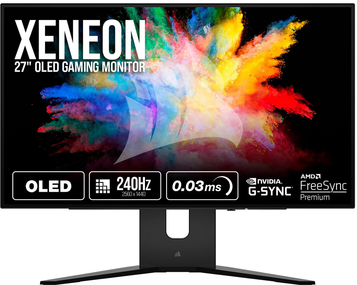 Corsair 45-Inch 240Hz OLED Gaming Monitor - 3440x1440, 0.03ms Response, G-SYNC/FreeSync Compatible