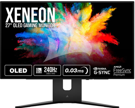 Corsair 45-Inch 240Hz OLED Gaming Monitor - 3440x1440, 0.03ms Response, G-SYNC/FreeSync Compatible
