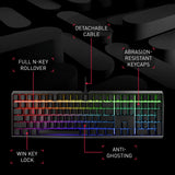 Cherry MX Board 3.0 S Wired Gamer Mechanical Keyboard with Aluminum Housing - MX Brown Switches (Slight Clicky) for Gaming and Office - Customizable RGB Backlighting - Full Size - Black