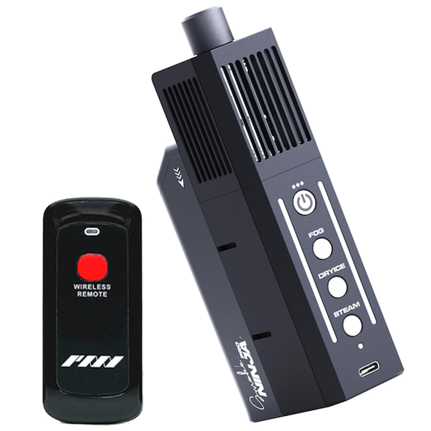 PMI SmokeNINJA PRO HAZER KIT - Portable Fog Machine with Bluetooth, 3rd Gen Haze Nozzle for Cinematic & Studio Use - Perfect for Cinematography, Photography, and Events (PRO HAZER KIT)