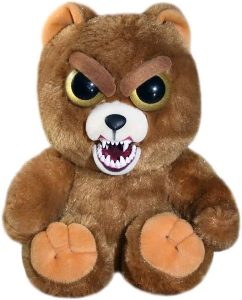 Feisty Pets Sir Growls-A-Lot- Plush Stuffed Bear that Turns Feisty with a Squeeze, 8.5"