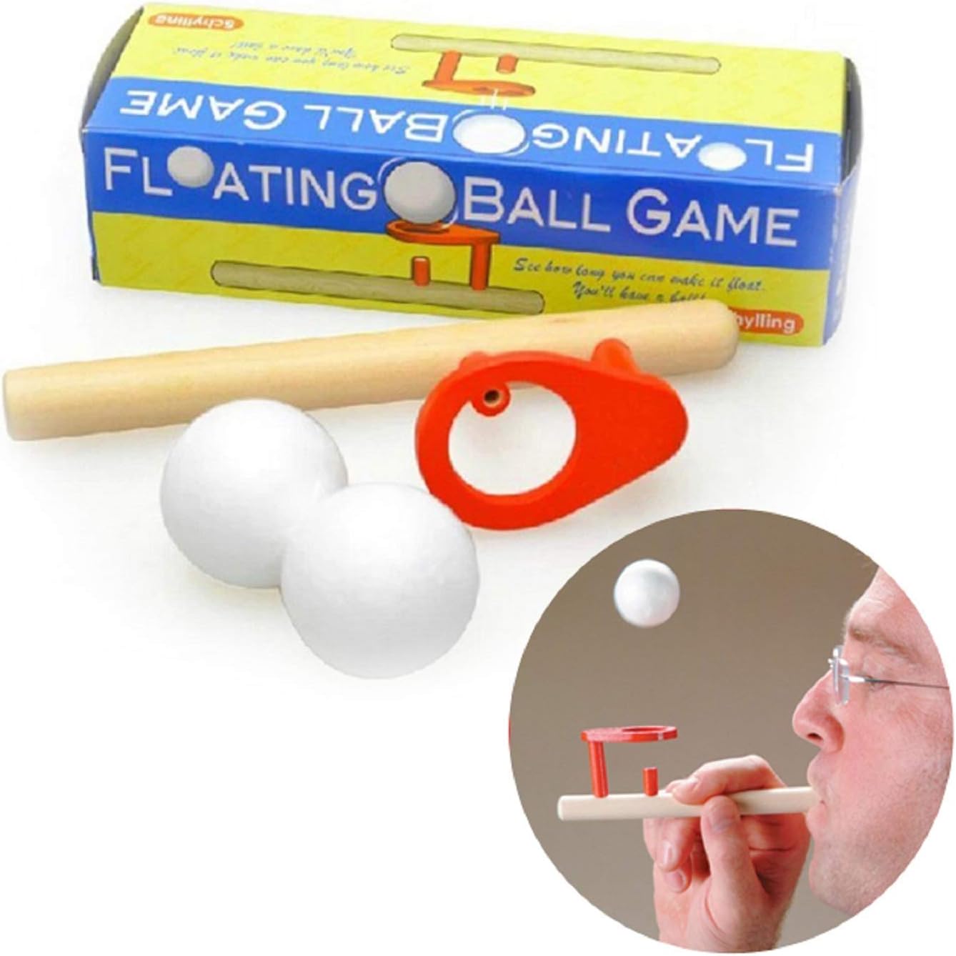 2 Pack Floating Ball Game Fun Game Target Game Bernoulli's Law Demonstrating Toy for Kids and Adults