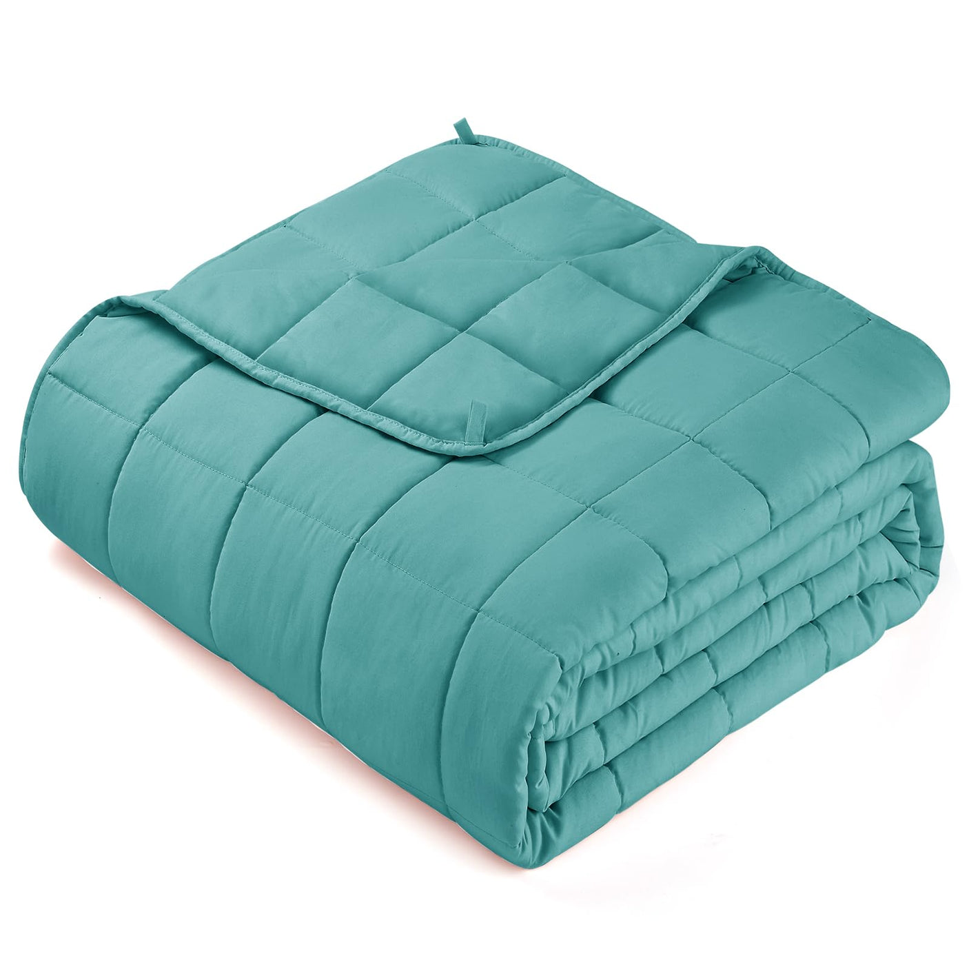 yescool Weighted Blanket for Adults (20 lbs, 60” x 80”, Blue) Cooling Heavy Blanket for Sleeping Perfect for 190-210 lbs, Queen Size Breathable Blanket with Premium Glass Bead, Machine Washable
