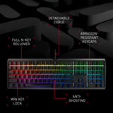 Cherry MX Board 3.0 S Wired Gamer Mechanical Keyboard with Aluminum Housing - MX Brown Switches (Slight Clicky) for Gaming and Office - Customizable RGB Backlighting - Full Size - Black