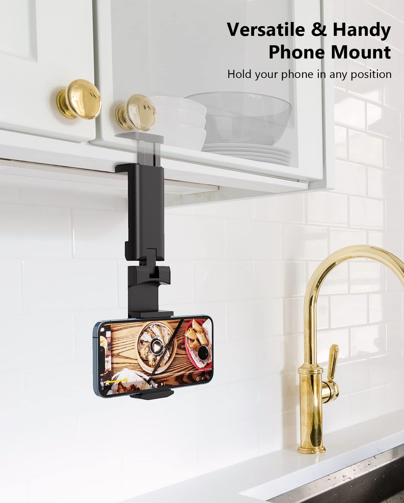 MiiKARE Airplane Travel Essentials Phone Holder, Universal Handsfree Phone Mount for Flying with 360 Degree Rotation, Accessory for Airplane, Travel Must Haves Phone Stand for Desk, Tray Table