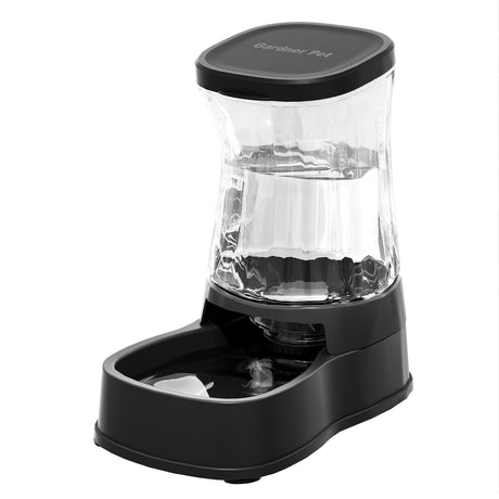 Gardner Pet Automatic Dog Water Dispenser Gravity Stainless Steel Water Waterer Feeder, 100% BPA-Free Large Capacity Water Feeding Bowls for Medium & Large-Sized Dogs Cats Other Pets -(1 Gallon)