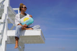 Ballast Beach Pillow – Comfy, Durable & Compact, Stays Put on Windy Beaches with Patented Sand Pouch, Inflatable Pillow for Beaches, Pools, Camping, Festivals and Travel (Island Paradise)