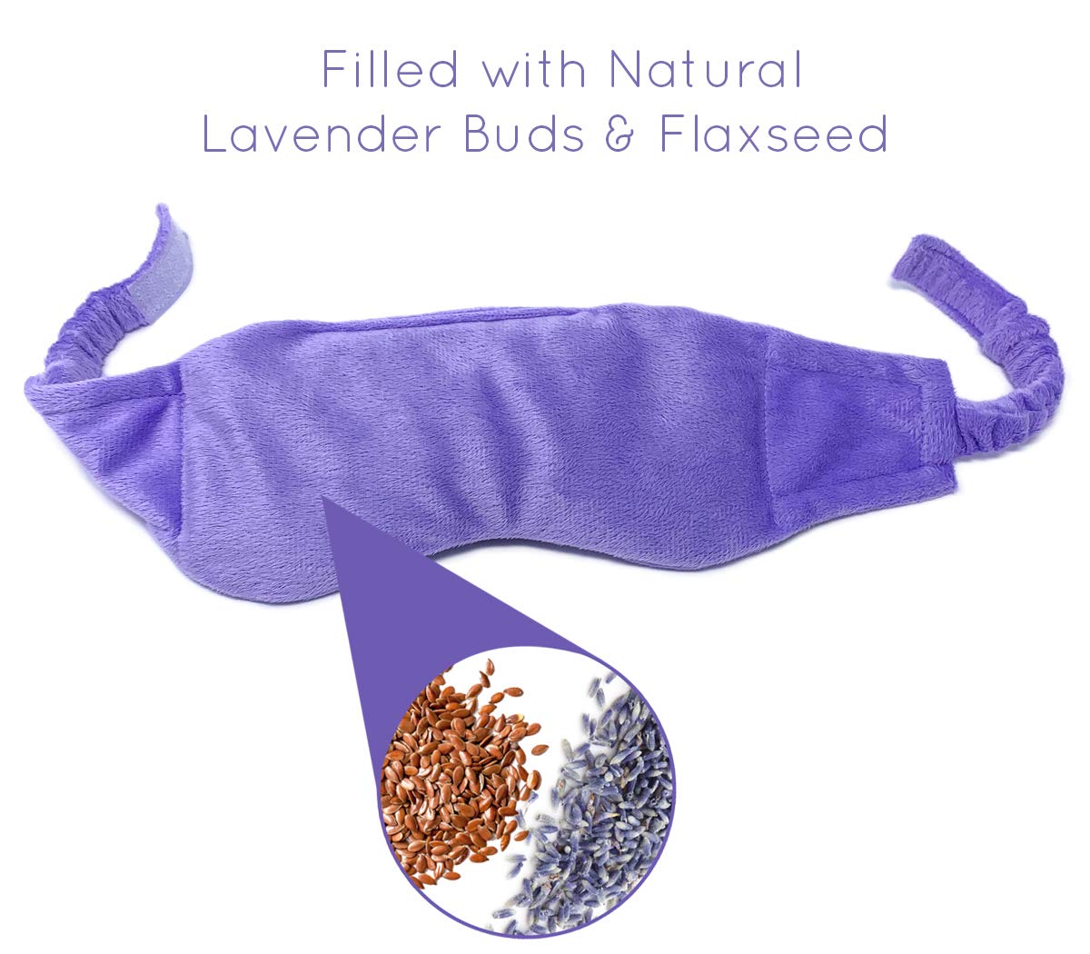 Weighted Lavender Eye Mask for Sleeping, Yoga, Dry Eyes - Great Relaxation Gifts for Mom, Dad, Women, Men - Aromatherapy Lavender Eye Pillow Gift (Navy Blue)