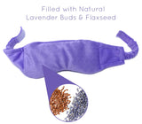Weighted Lavender Eye Mask for Sleeping, Yoga, Dry Eyes - Great Relaxation Gifts for Mom, Dad, Women, Men - Aromatherapy Lavender Eye Pillow Gift (Navy Blue)