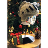 Creative Barbarian Knit Beard Hat Funny Knit Cap Wig Beanie Hats Beard Facemask