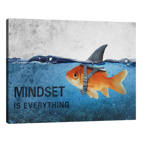 Success Tree Inspirational Quote Canvas Wall Art Motivational Motto Painting Inspiring Entrepreneur Posters Prints Artwork Decor Framed for Home Office Classroom Ready to Hang - 12" Wx18 H