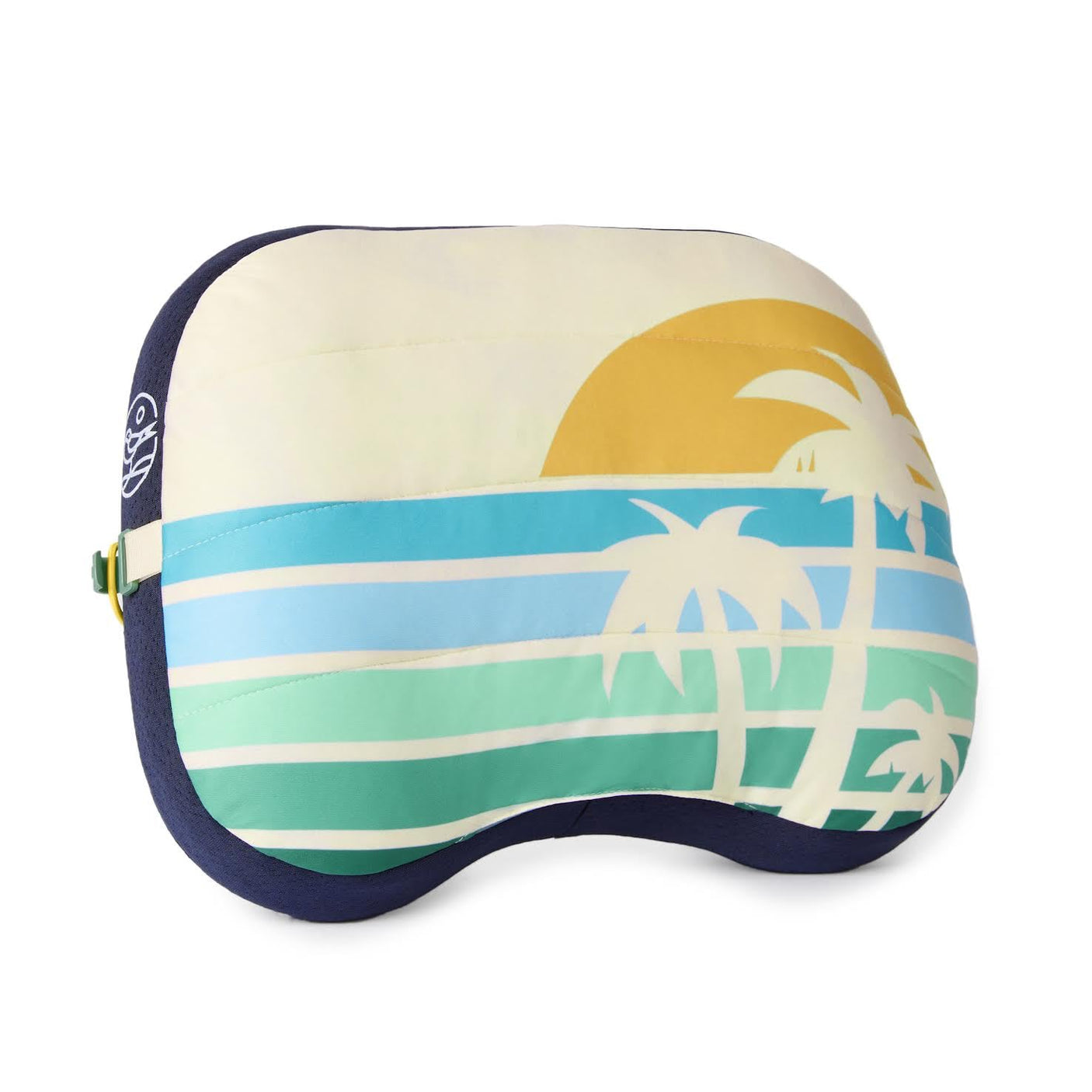 Ballast Beach Pillow – Comfy, Durable & Compact, Stays Put on Windy Beaches with Patented Sand Pouch, Inflatable Pillow for Beaches, Pools, Camping, Festivals and Travel (Island Paradise)