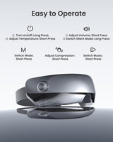 RENPHO Eye Massager, Christmas Birthday Gifts for Women Men, Eyeris 1 Eye Massager FSA HSA for Migraine, Sleep Eye Mask with Heat, Remote for Eye Strain Relief, Reduce Stye Eye, Head Massager Scalp