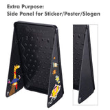 WinSpin 30" Prize Drop Board Foldable Stand Disk Drop Board Game Customizable 6 Slots with 10 Pucks for Carnival Tradeshow Party, (19"x30")