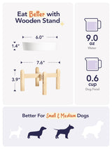 LE TAUCI Dog Bowls Slow Feeder Ceramic, 1.5 Cups Slow Feeding Dog Bowl Small Medium Breed, Puppy Slow Feeder Bowl for Fast Eater, Dog Dishes to Slow Down Eating, Puzzle Dog Food Bowl, Maze Purple