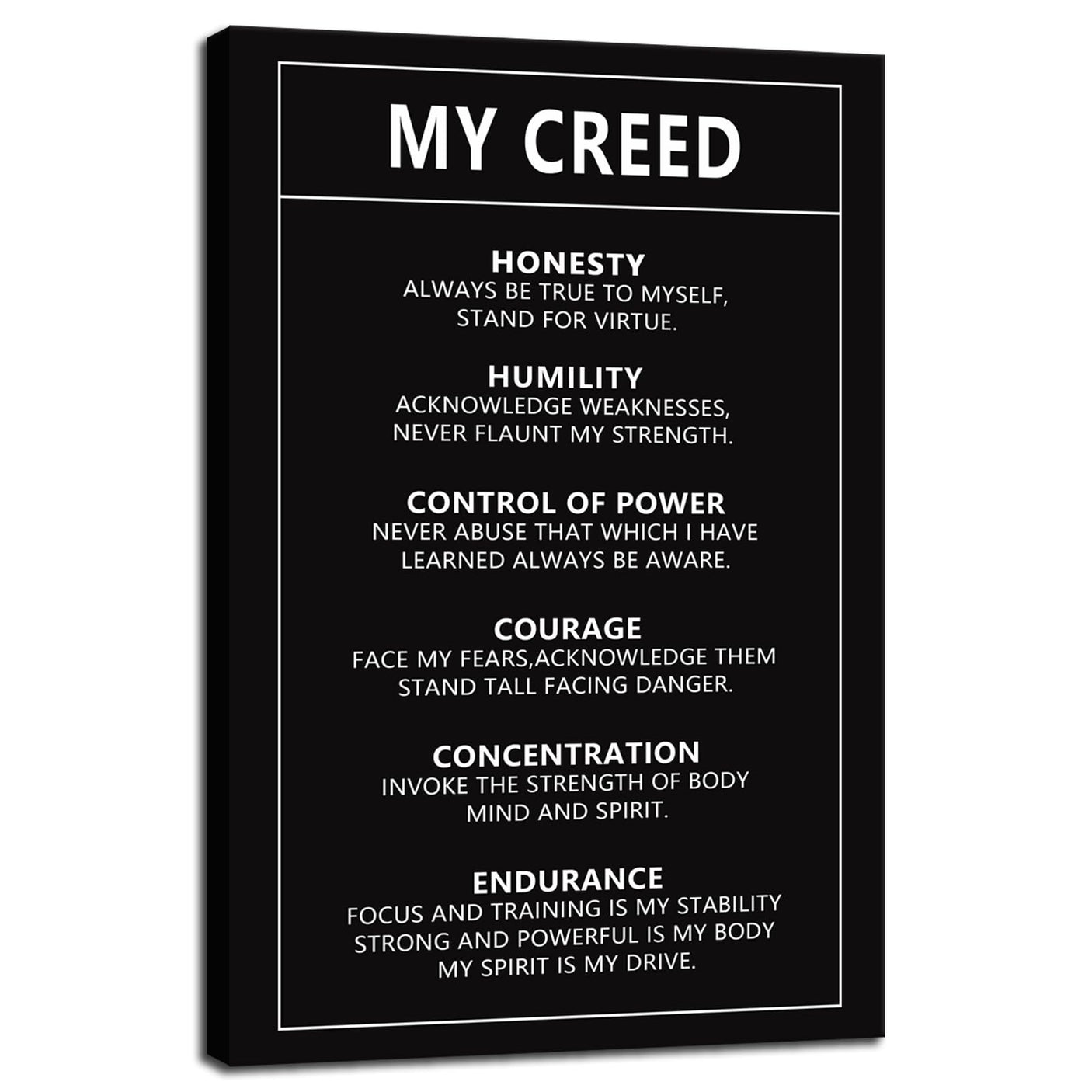 Inspirational Office Wall Decor Motivational Discipline Noun Canvas Wall Art Posters Prints Entrepreneur Quote Wall Picture Paintings Artwork Home Bedroom Framed Ready to Hang[12''W X 18''H]