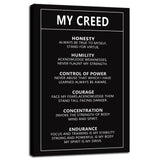 Inspirational Office Wall Decor Motivational Discipline Noun Canvas Wall Art Posters Prints Entrepreneur Quote Wall Picture Paintings Artwork Home Bedroom Framed Ready to Hang[12''W X 18''H]