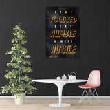Success Tree Inspirational Quote Canvas Wall Art Motivational Motto Painting Inspiring Entrepreneur Posters Prints Artwork Decor Framed for Home Office Classroom Ready to Hang - 12" Wx18 H