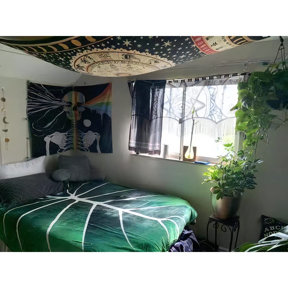 Large Leaf Blanket, Plush Plant Blankets, Throw Blanket for Bed, Large Lush Green Leaf Design Accent for Plant Lovers, Great Gifts for Green Thumbs, Green Blanket, (65 X 85)