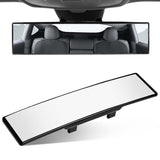 OBTANIM 2 PCS Rearview Mirror 12 Inch HD Glass Anti Glare Clip On Panoramic Wide Angle Car Interior Rear View Mirror Accessories for SUV Trucks (White)