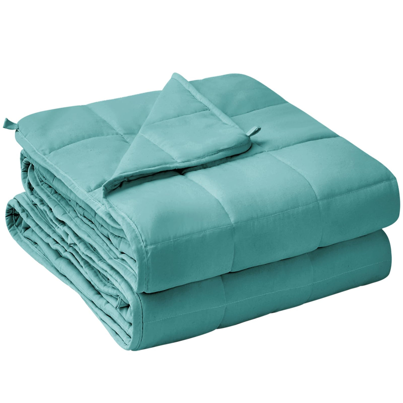 yescool Weighted Blanket for Adults (20 lbs, 60” x 80”, Blue) Cooling Heavy Blanket for Sleeping Perfect for 190-210 lbs, Queen Size Breathable Blanket with Premium Glass Bead, Machine Washable