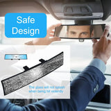 OBTANIM 2 PCS Rearview Mirror 12 Inch HD Glass Anti Glare Clip On Panoramic Wide Angle Car Interior Rear View Mirror Accessories for SUV Trucks (White)