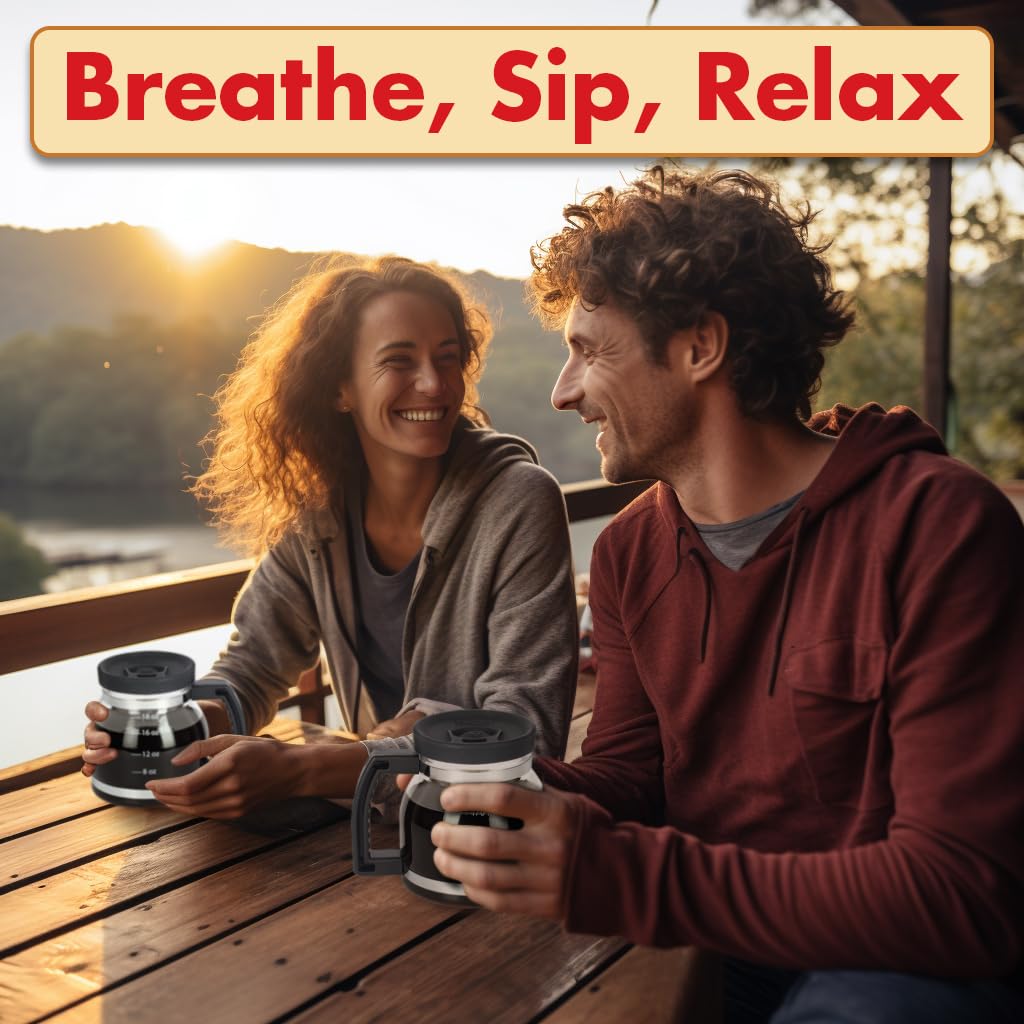 Cupa Joe Coffee Mug – 20oz Borosilicate Glass Diner Pot Mug with Spill-Proof Lid – Funny Novelty Gift for Coffee Lovers, Dads, Office, Travel & More