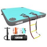 AWSUM Inflatable Floating Dock Air Dock Platform Floating Island Raft with None-Slip Surface for Pool Beach Ocean