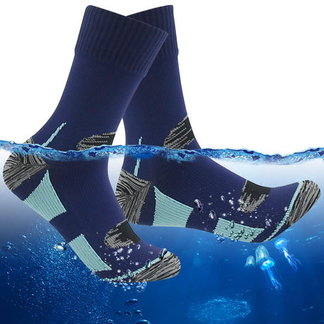 RANDY SUN Waterproof Socks, Unisex Hiking Wading Trail Running Kayaking Crew Socks