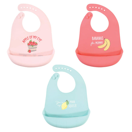 Hudson Baby Unisex Baby Silicone Bibs, Perfect Gentlemen, One Size
