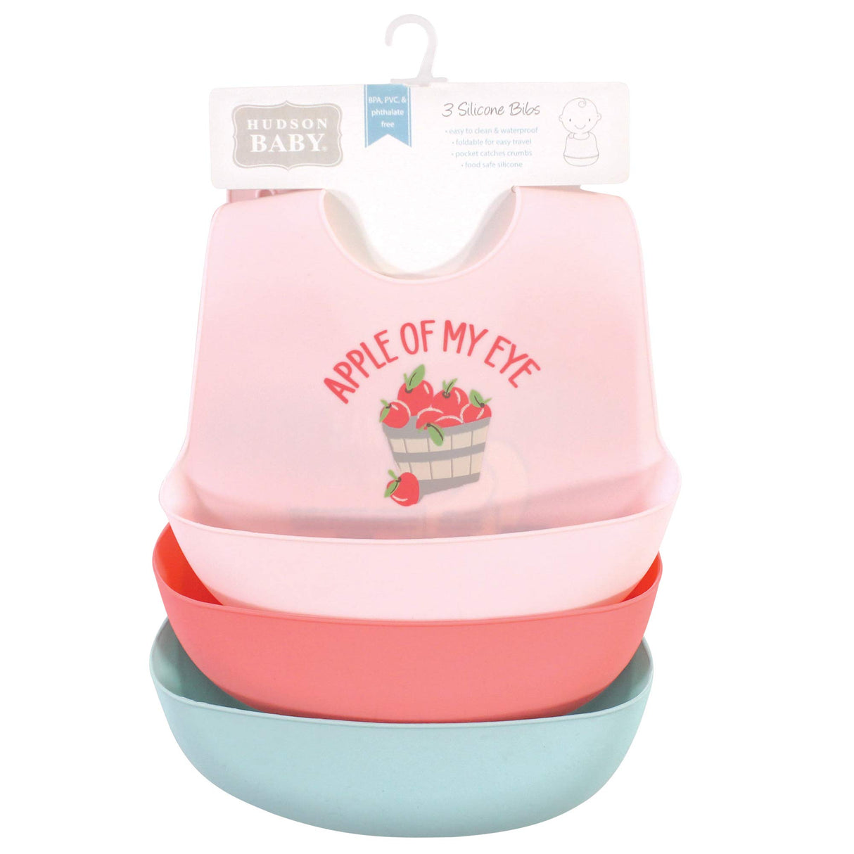 Hudson Baby Unisex Baby Silicone Bibs, Perfect Gentlemen, One Size