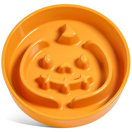 LE TAUCI Dog Bowls Slow Feeder Ceramic, 1.5 Cups Slow Feeding Dog Bowl Small Medium Breed, Puppy Slow Feeder Bowl for Fast Eater, Dog Dishes to Slow Down Eating, Puzzle Dog Food Bowl, Maze Purple