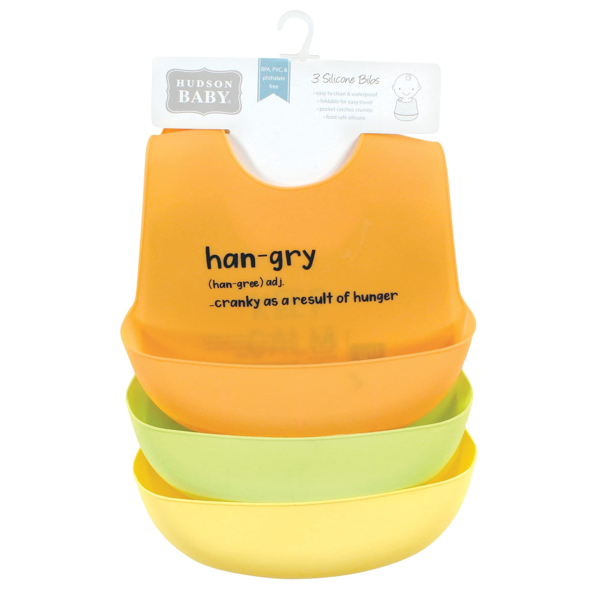 Hudson Baby Unisex Baby Silicone Bibs, Perfect Gentlemen, One Size